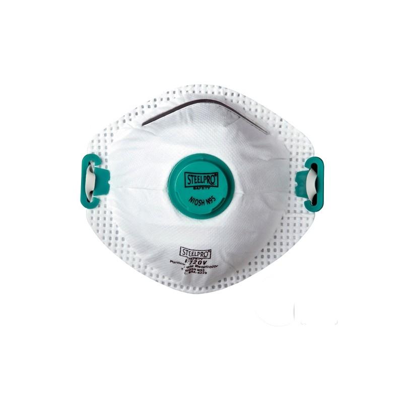MASCARILLA DE PARTICULAS C/VALVULA STEELPRO